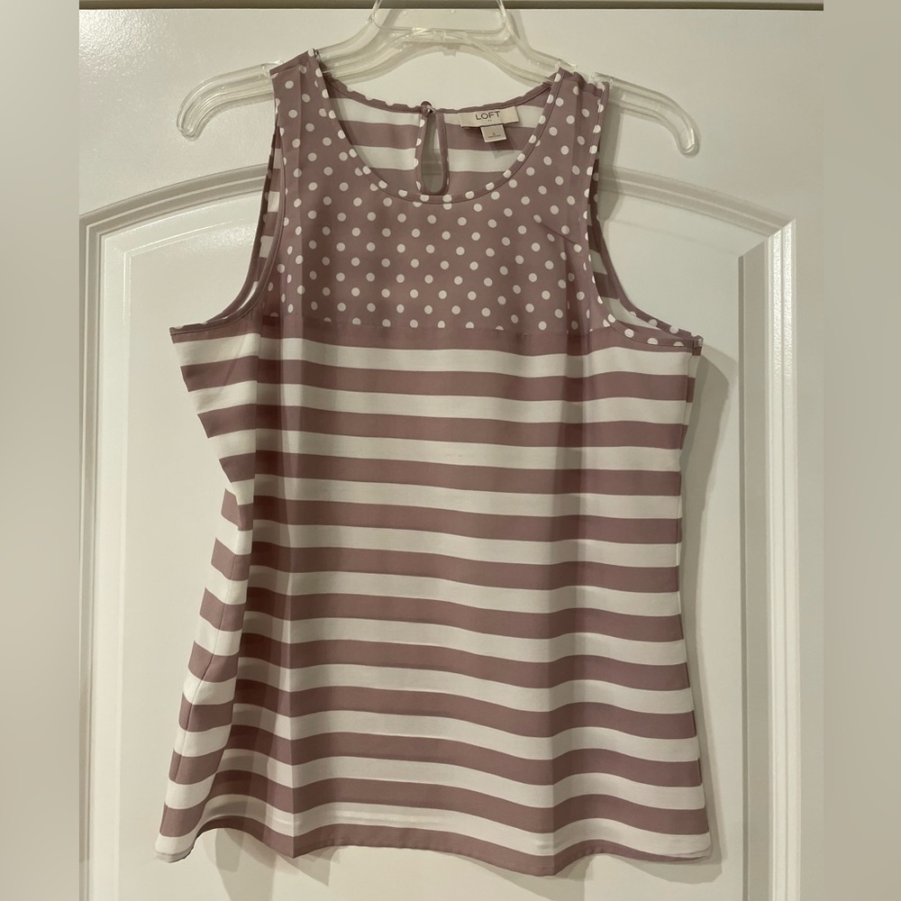 LOFT polyester sleeveless top